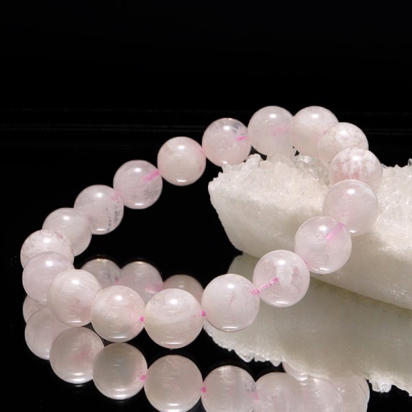 画像7: ブレス　セリサイトインローズクォーツ＜マダガスカル産＞　丸　約12mm　品番：19155