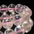 ブレス　セリサイトインローズクォーツ＜マダガスカル産＞　丸　約13.5mm　品番： 19152