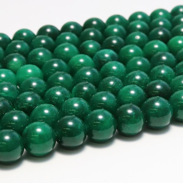 画像3: 連　染クォーツァイト　グリーンミックス　丸　 8mm　　　　品番： 9231