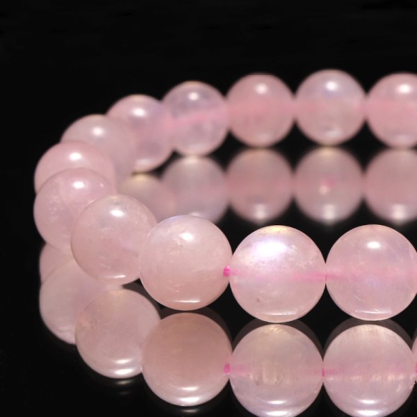 画像4: ブレス　染ピンクムーンストーン＜スリランカ産＞　丸　約10mm　品番：19196