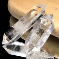 水晶　ダブルポイント　ブラジル産　約26〜30g　品番：19206
