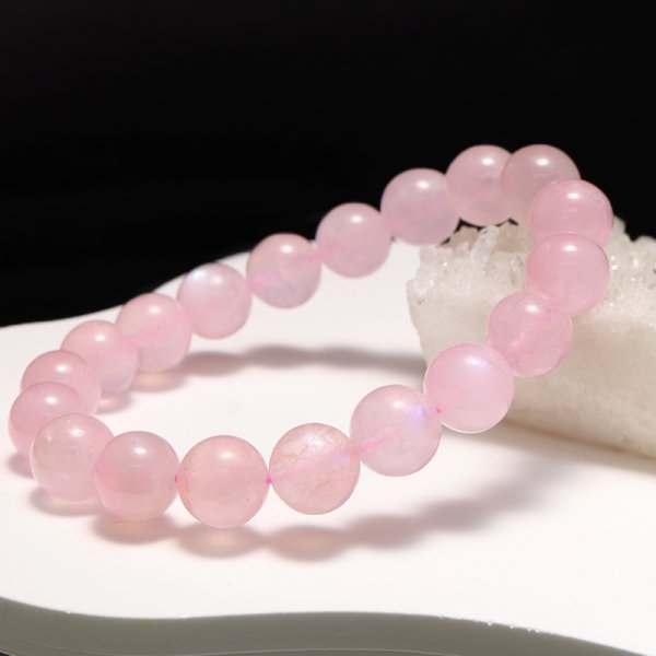 画像5: ブレス　染ピンクムーンストーン＜スリランカ産＞　丸　約10mm　品番：19196