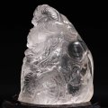 【一点物】彫り物　水晶　龍　ブラジル産　台付き　品番：19227