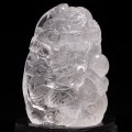 【一点物】彫り物　水晶　龍　ブラジル産　台付き　品番：19218
