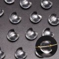 天然石パーツ　月（ムーン）　水晶　小　約1.2〜1.4cm×約1.3〜1.4cm　品番：19246