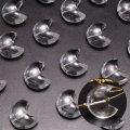 天然石パーツ　月（ムーン）　水晶　大　約1.9〜2cm×約2.3〜2.4cm　品番：19245