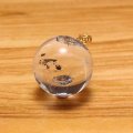 ペンダントトップ　水入り水晶　丸　約15.5ｍｍ　K18　ゴールド　品番：19262