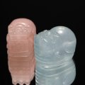 天然石パーツ　貔貅（ヒキュウ）　MIXベリル　横穴　約1〜1.2cm×約1.5〜1.8cm　品番：19260