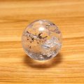 バラ石　水入り水晶　丸　約18.5ｍｍ　穴あり　品番：19265