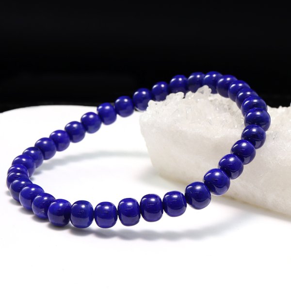 画像5: ブレス　ラピスラズリ＜アフガニスタン産＞　タル型　約6×5mm　品番：19327