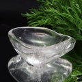 【一点物】置物　水晶　お皿　ブラジル産　お椀　小鉢　クォーツ　品番：19343