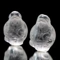 置物　水晶　おやゆび財神様　クォーツ　品番：19348