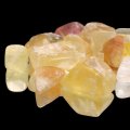 原石　イエローフローライト　約100g　中国産　品番：19350