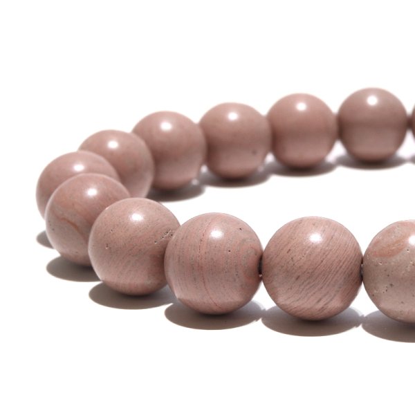 画像3: 【日本銘石】ブレス　新潟山桜石（新潟チャート）＜新潟県＞　丸　約10mm　活力　精神力　洞察力　パワーストーン　天然石　品番：18087