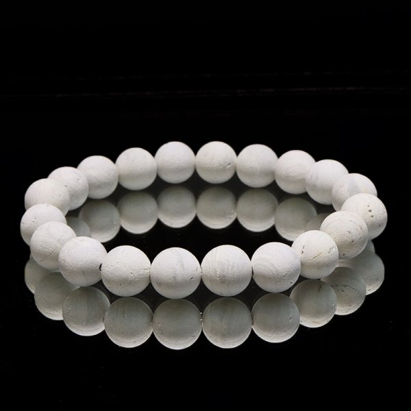 画像6: 【日本銘石】ブレス　泉山陶石＜佐賀県産＞　丸　約10mm　品番：19364