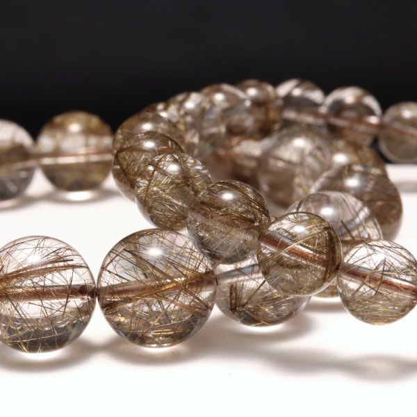 画像4: ブレス　高品質シルバールチル＜ブラジル産＞　丸　約8.5mm　品番：19392