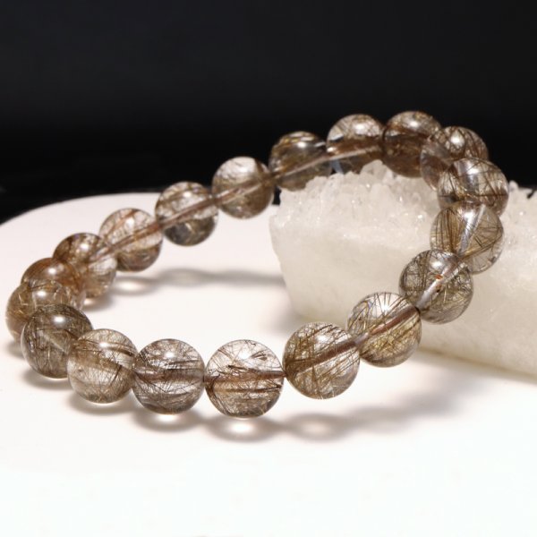 画像5: ブレス　高品質シルバールチル＜ブラジル産＞　丸　約8.5mm　品番：19392