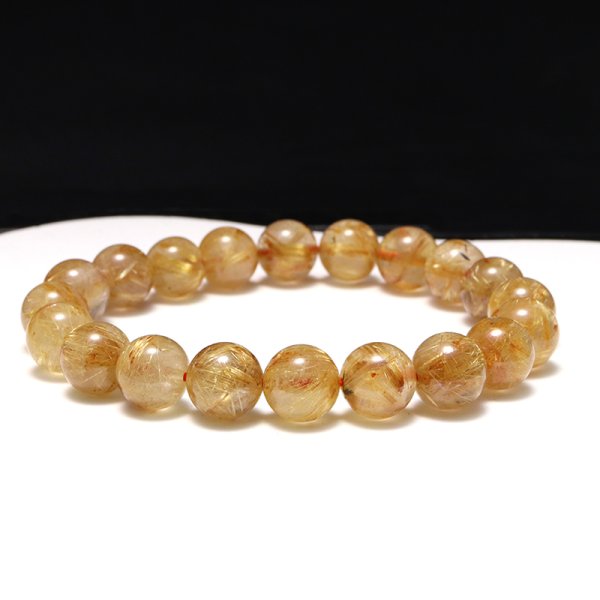 画像6: ブレス　ルチルクォーツ＜ブラジル産＞　丸　約9mm　品番：19401
