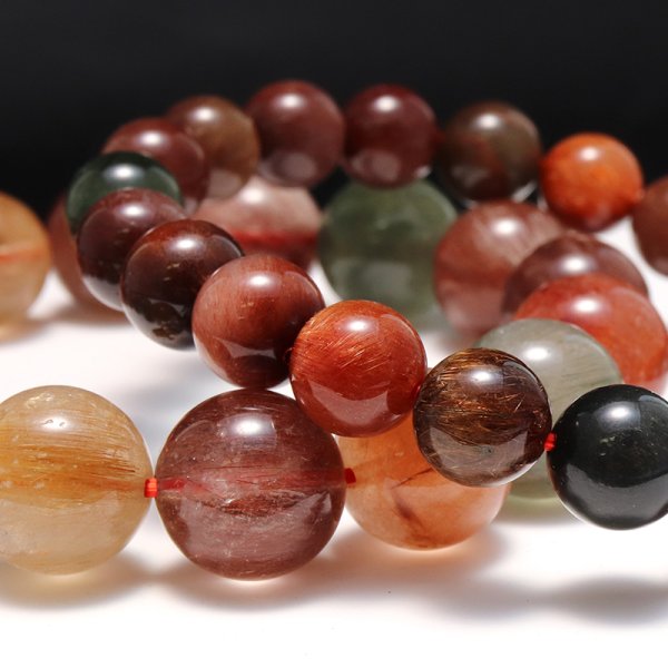 画像4: ブレス　福禄寿ルチル＜ブラジル産＞　丸　約8.5mm　品番：19407