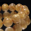 ブレス　ルチルクォーツ＜ブラジル産＞　丸　約12mm　品番：19398