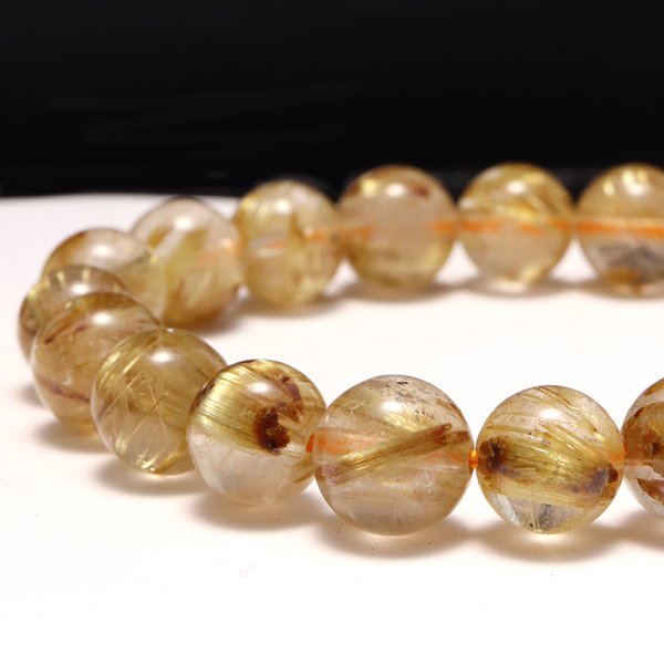 画像3: ブレス　ルチルクォーツ＜ブラジル産＞　丸　約11mm　品番：19393