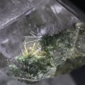 【一点物】クラスター　ルチル入りマニハール水晶　インド　マニハール地方産　ヒマラヤ水晶　品番：19453