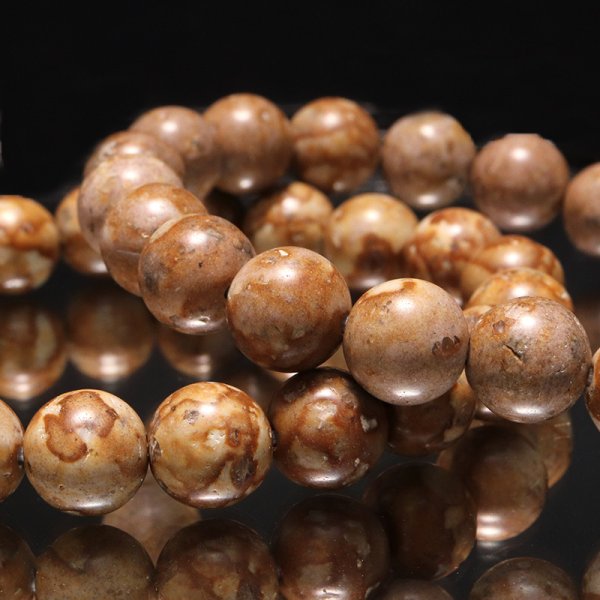 画像3: 【日本銘石】ブレス　姫川薬石＜新潟県＞　側　丸約8mm　健康　安眠　治癒力アップ　パワーストーン　天然石　品番：16421