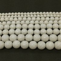 連　北投石（白）　丸　10mm　　品番： 9951