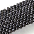 連　北投石（黒）スターカット　8mm　　品番： 10758