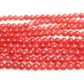【割引対象追加商品】【売切50%OFF（表示価格が割引後の金額）】連　染クォーツァイト　レッド　丸　 4mm　品番： 9107