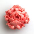 シェルパーツ（練り）　芍薬　サーモンピンク　　品番： 9672