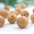 画像1: 【天然木】チベットヒノキ　バラ大玉　約18mm　　品番： 8259 (1)