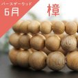 画像1: 【バースデーウッド】ブレス　6月の誕生木　樟(くすのき)　8mm　パワーズウッド　品番： 8324 (1)