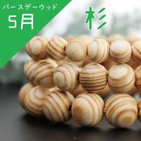 【4/30までクーポン使用で20%OFF（クーポン番号：SC240401）】【バースデーウッド】ブレス　5月の誕生木　杉(すぎ)　12mm　パワーズウッド　※ポイント付与対象外　品番： 8424