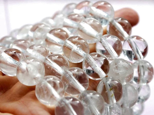 画像6: ブレス　アーカンソー産水晶　12mm　　品番： 7693