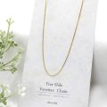 フリースライド　ベネチアンチェーン　ネックレス(silver925)ゴールド　　品番： 8907