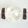 ロンデル（SVアメジスト/平型）　 8mm　100個　　　　品番： 8071