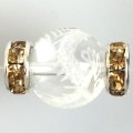 ロンデル（SVシトリン/平型）　 8mm　100個　　　　品番： 8077