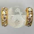 ロンデル（GLホワイト/平型）　12mm　100個　　品番： 8973