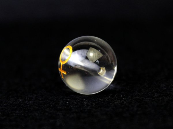 画像2: 【オリジナル商品】カービング　占星術　金星　水晶(金彫り)　12mm　　品番： 10750