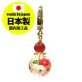 プリントストーンチャーム　椿　【日本製】　　品番： 5795