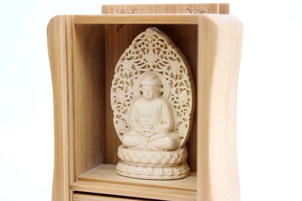 画像2: 置物　木彫り　八尊仏　阿弥陀如来　　品番： 10037