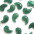 勾玉  アベンチュリン（グリーン）　約24×16mm　　品番： 9507