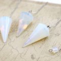 【現品限り】ペンデュラム　合成オパール　円すい　振り子　ダウジング　　品番： 7601