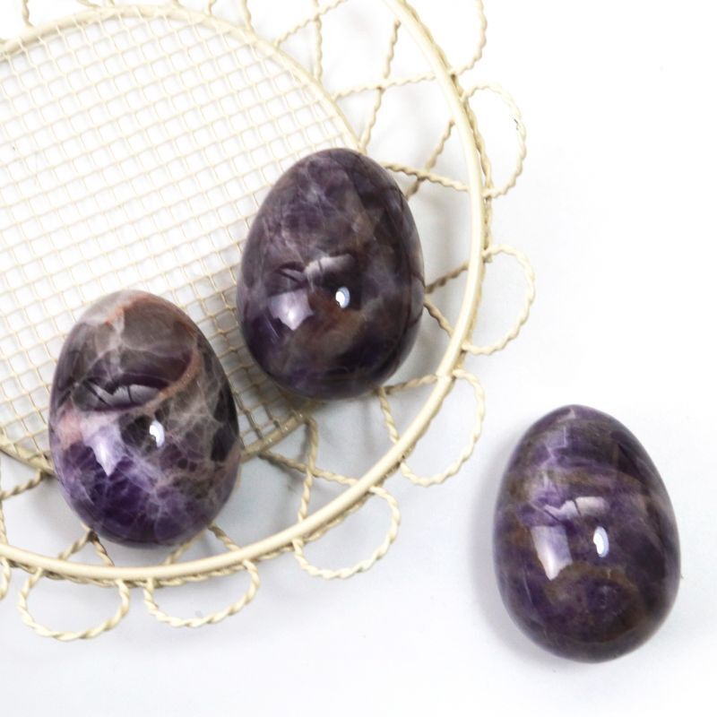 置物 玉子 アメジスト たまご 卵 紫 癒し 浄 2月誕生石 天然石 品番 