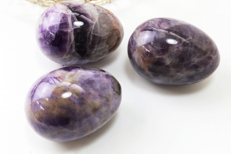 置物 玉子 アメジスト たまご 卵 紫 癒し 浄 2月誕生石 天然石 品番 