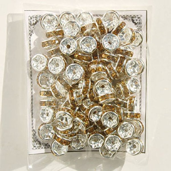 画像2: ロンデル(SVシトリン/平型)  6mm 100個    品番: 8076 (2)