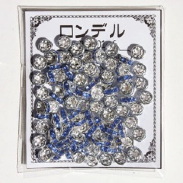 画像2: ロンデル(SVブルー/平型)  6mm 100個    品番: 8047 (2)