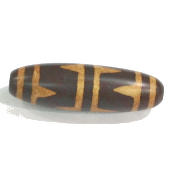 画像2: 天珠 双虎牙 55mm  品番: 9266 (2)