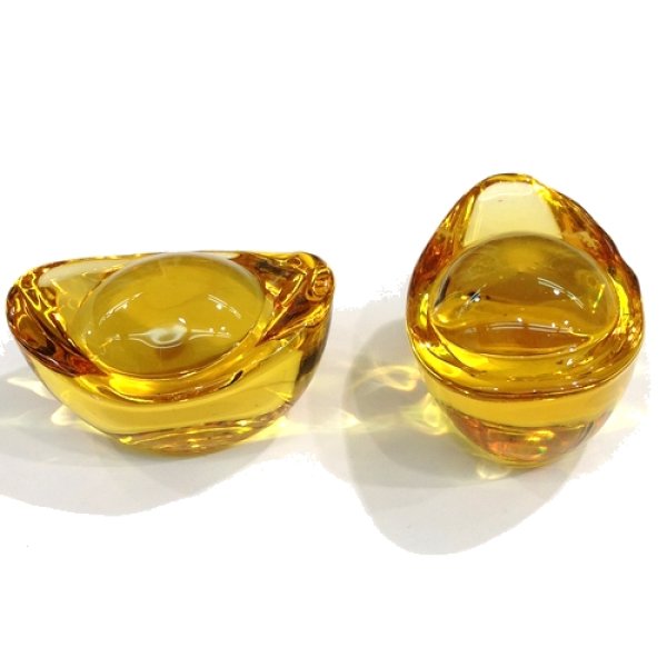 置物 元宝 合成シトリン 大（幅50*高さ26mm） 品番：94369436